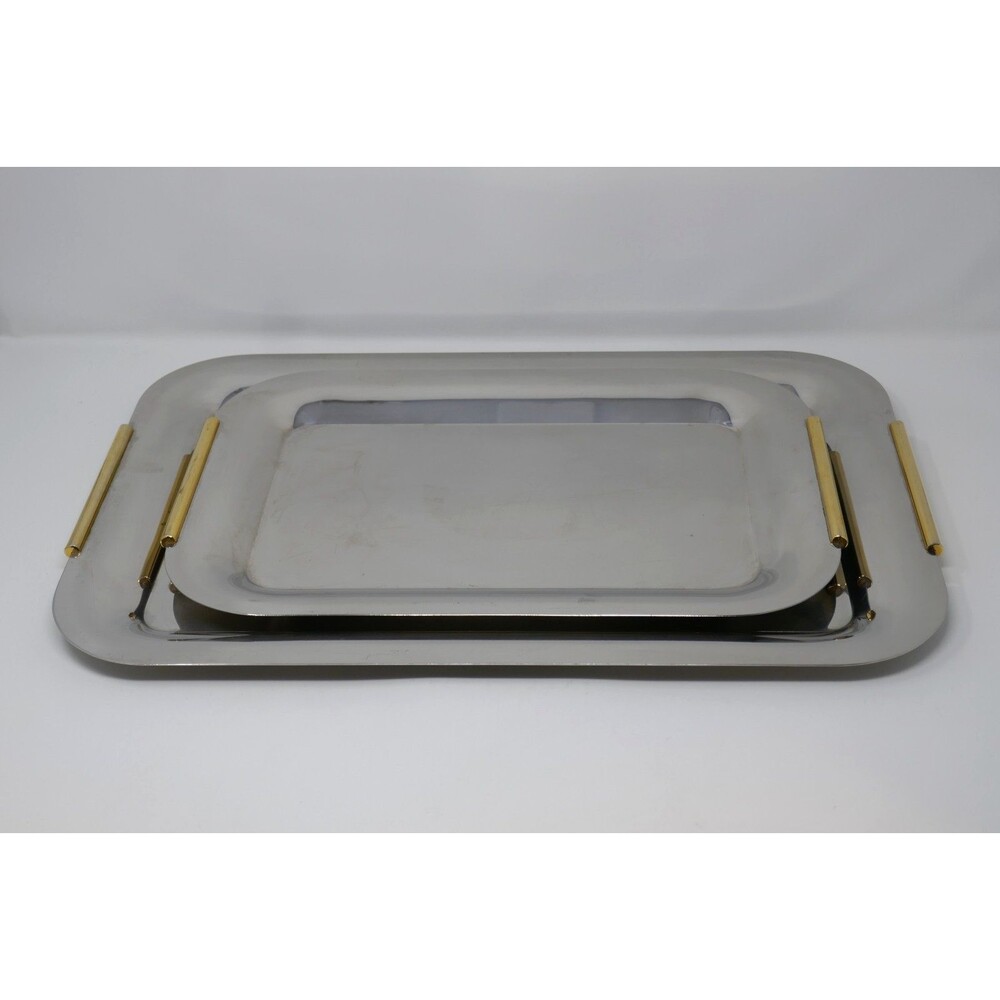 Summit MCM Italy 18/10 Stainless Steel Serving Trays